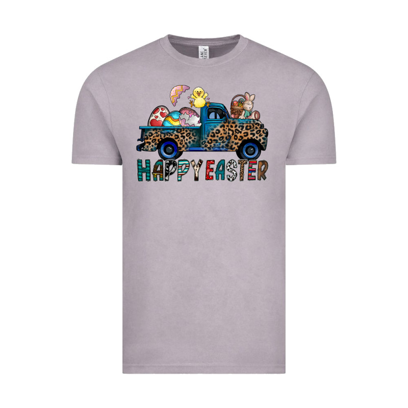 Happy Easter Truck Vintage Tee by CowhideDigitalArt | Teevron