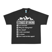 Pigment Black hiking 6 stages of hiking funny hiking nature adventure Urban Heavy Tee - baoMotion