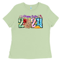 Matcha Happy Easter 2024 Ladies Tee - CowhideDigitalArt