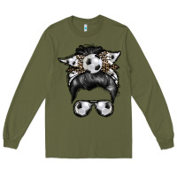 Army Green soccer mom Long Sleeve Tee - RacoonDesign