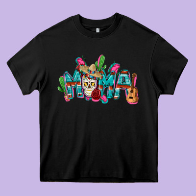 Mexican Mama Mother's Day Heavy Core Tee Designed By Fadigitalartstudio