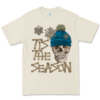 Skull Tis The Season Winter Premium Tee | Teevron