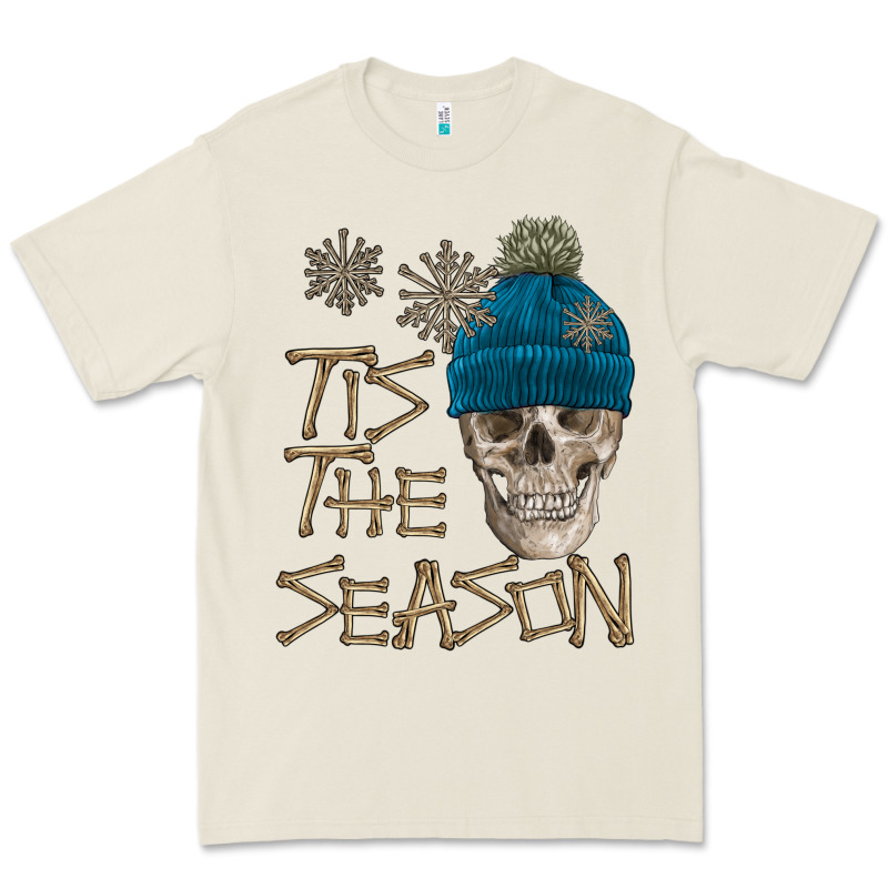 Skull Tis The Season Winter Premium Tee by FaDigitalArtStudio | Teevron