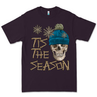 Plum skull tis the season winter Premium Tee - FaDigitalArtStudio