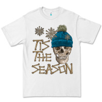 White skull tis the season winter Premium Tee - FaDigitalArtStudio
