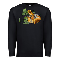Black sunflower pumpkin Premium Sweatshirt - RanaPortraitStore