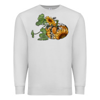 Dove Grey sunflower pumpkin Premium Sweatshirt - RanaPortraitStore