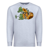 Heather Grey sunflower pumpkin Premium Sweatshirt - RanaPortraitStore
