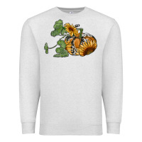 Oatmeal Heather sunflower pumpkin Premium Sweatshirt - RanaPortraitStore