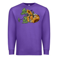 Purple sunflower pumpkin Premium Sweatshirt - RanaPortraitStore