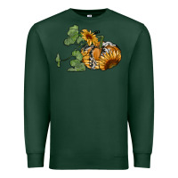 Sports Green sunflower pumpkin Premium Sweatshirt - RanaPortraitStore