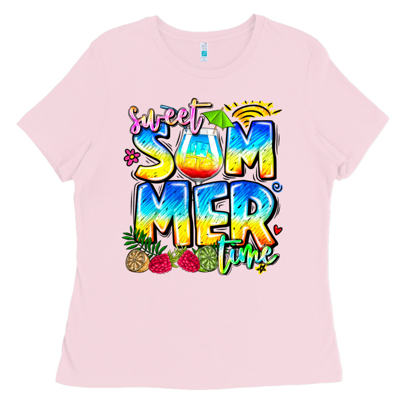 Summer Time Ladies Tee by CowhideDigitalArt | Teevron