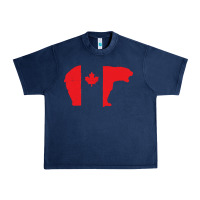 Navy canada t shirt love canada bear proud canadian canada day t shirt Urban Heavy Tee - baoMotion