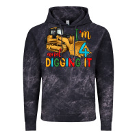 Cloud Black i'm 4 and digging it Vintage Hoodie - Artiststas