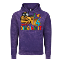Cloud Purple i'm 4 and digging it Vintage Hoodie - Artiststas
