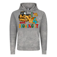 Cloud Rock i'm 4 and digging it Vintage Hoodie - Artiststas