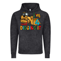 Vintage Black i'm 4 and digging it Vintage Hoodie - Artiststas