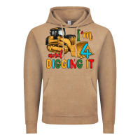 Vintage Coffee i'm 4 and digging it Vintage Hoodie - Artiststas