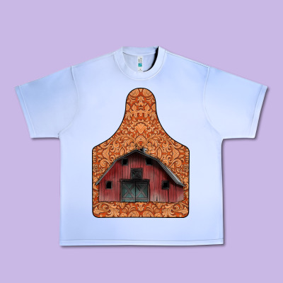 Barn Earning Urban Heavy Tee Designed By Cowhidedigitalart