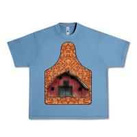 Pebble Blue Barn Earning Urban Heavy Tee - CowhideDigitalArt