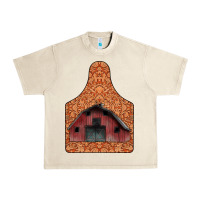Sandshell Barn Earning Urban Heavy Tee - CowhideDigitalArt