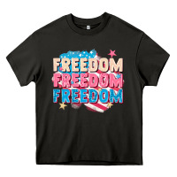 Asphalt Freedom freedom freedom Heavy Core Tee - FaDigitalArtStudio