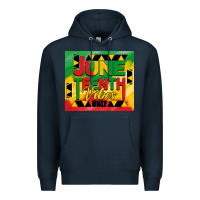 Navy juneteenth vibes only tumbler Premium Hoodie - BarkalooDesign