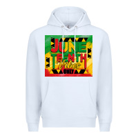 White juneteenth vibes only tumbler Premium Hoodie - BarkalooDesign