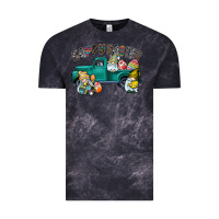 Cloud Black Happy Easter truck Vintage Tee - CowhideDigitalArt