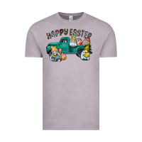 Vintage Zinc Happy Easter truck Vintage Tee - CowhideDigitalArt