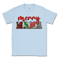 Dusty Blue Christmas merry mama Classic Tee - BarkalooDesign