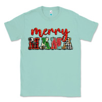 Seafoam Christmas merry mama Classic Tee - BarkalooDesign