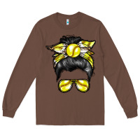Chestnut softball mom Long Sleeve Tee - RacoonDesign