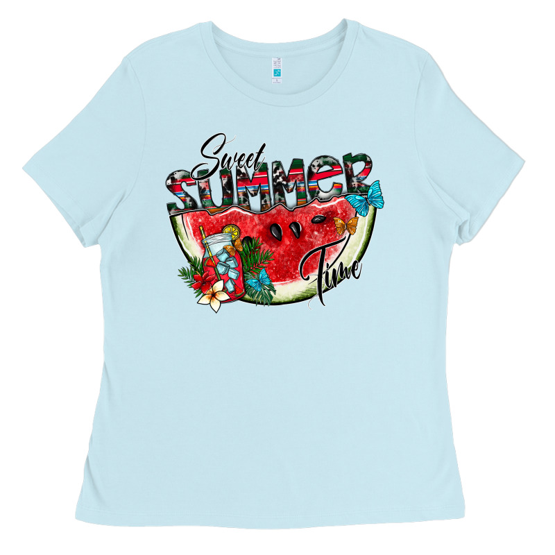 Sweet Summer Time Ladies Tee by CowhideDigitalArt | Teevron