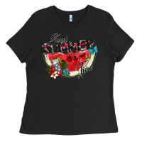 Black sweet summer time Ladies Tee - CowhideDigitalArt
