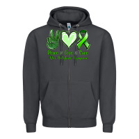 Smoke Peace Love Cure Non Hodgkins Lympoma Zipper Hoodie - Jasminsmagicworld