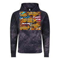 Cloud Black school bus American flag sunflower cowhide leopard Vintage Hoodie - Artiststas