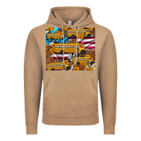 Vintage Coffee school bus American flag sunflower cowhide leopard Vintage Hoodie - Artiststas