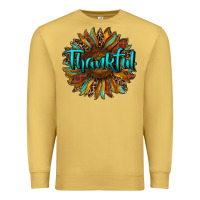 Antique Gold thankful sunflower Premium Sweatshirt - RanaPortraitStore