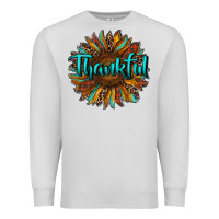 Dove Grey thankful sunflower Premium Sweatshirt - RanaPortraitStore