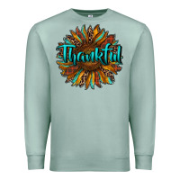 Seafoam thankful sunflower Premium Sweatshirt - RanaPortraitStore