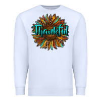 White thankful sunflower Premium Sweatshirt - RanaPortraitStore