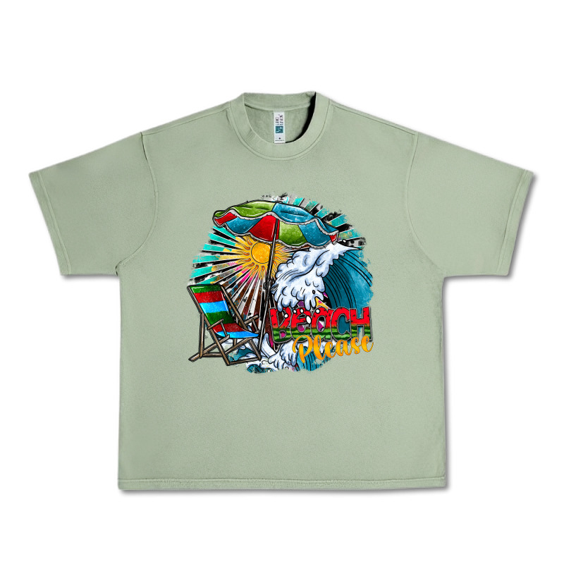 Beach Please Urban Heavy Tee by CowhideDigitalArt | Teevron