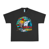 Pigment Black beach please Urban Heavy Tee - CowhideDigitalArt