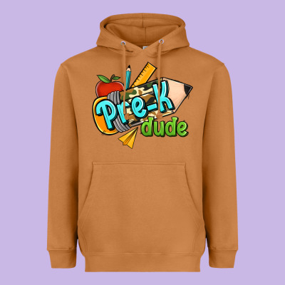 Pre K Dude Heavyweight Hoodie Designed By Ranaportraitstore