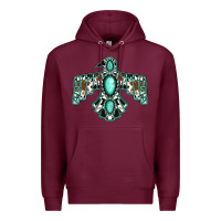 Burgundy Western Thunderbird Premium Hoodie - Jasminsmagicworld