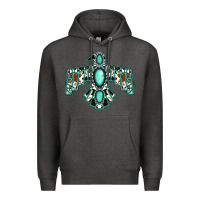 Charcoal Heather Western Thunderbird Premium Hoodie - Jasminsmagicworld