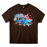 Chocolate Brown American truck gnomes Heavy Core Tee - FaDigitalArtStudio