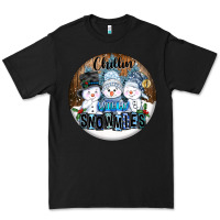 Black Chillin With My Snowmies Premium Tee - FaDigitalArtStudio