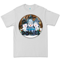 Dove Grey Chillin With My Snowmies Premium Tee - FaDigitalArtStudio